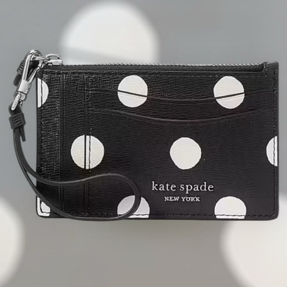 Kate Spade NY Morgan Sunshine Dot Card Case Wristlet NWT MSRP $98 - Picture 1 of 5